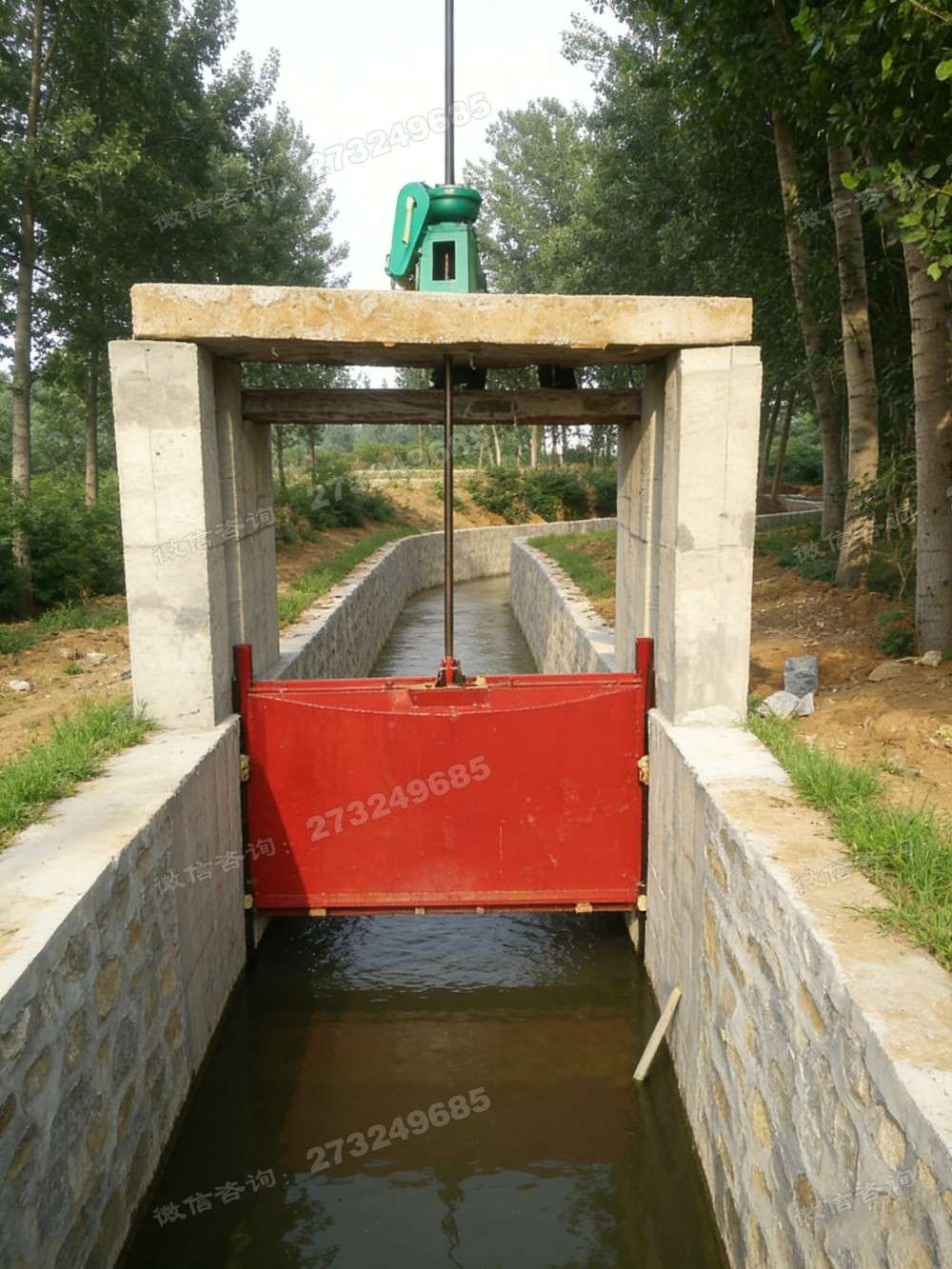石砌渠道铸铁闸门