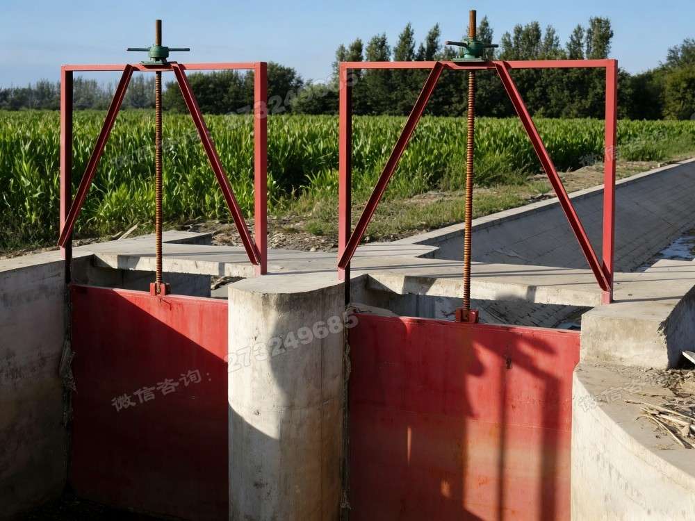 玉米地双门铸铁闸门