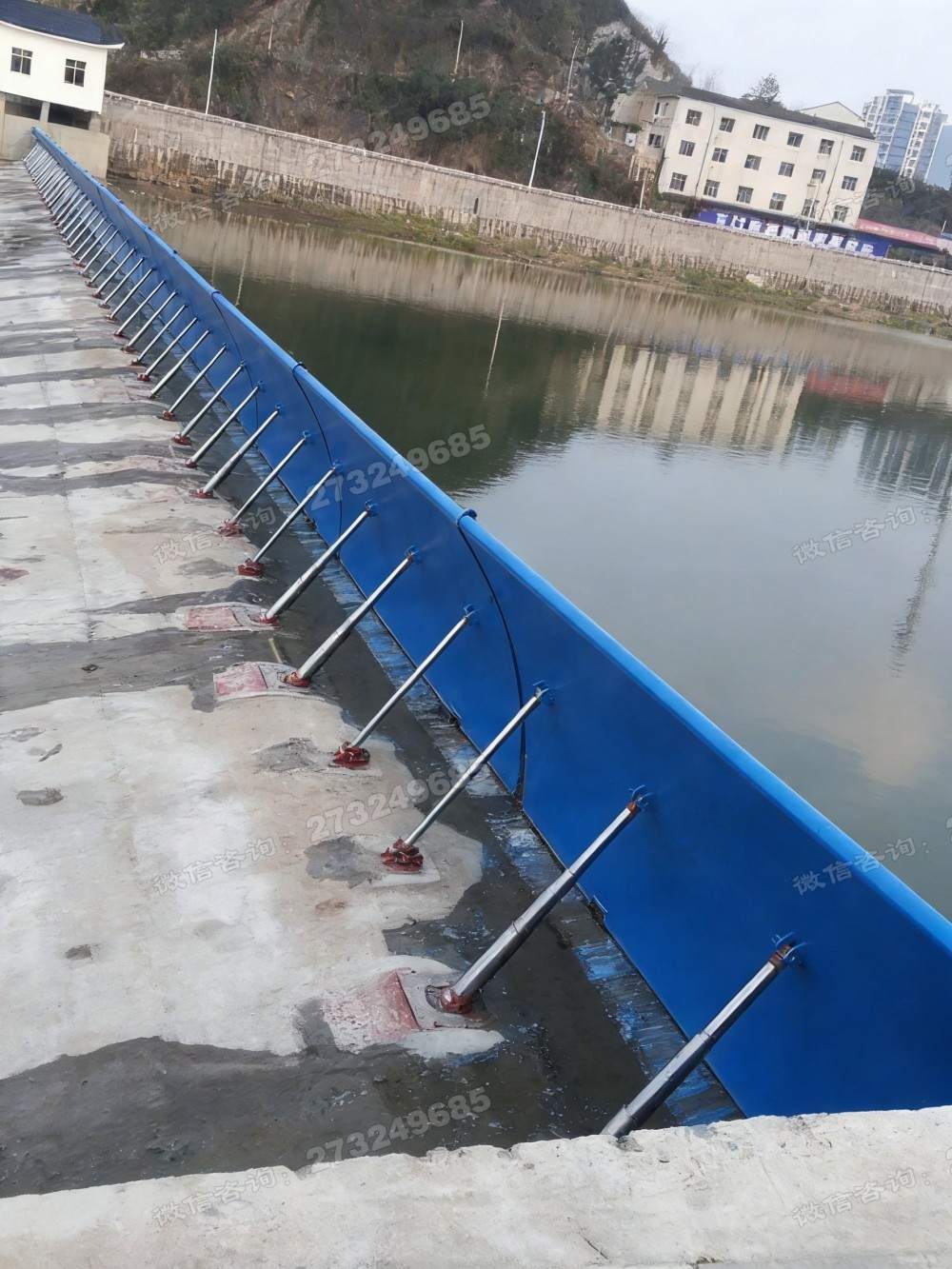 合页式液压钢坝