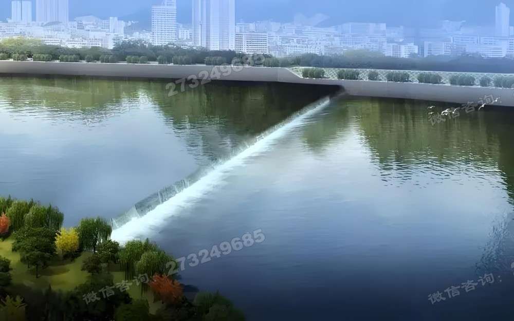 温州城市天际线液压钢坝