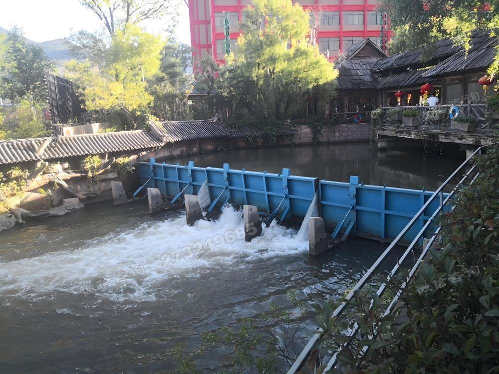 四平分段式液压钢坝